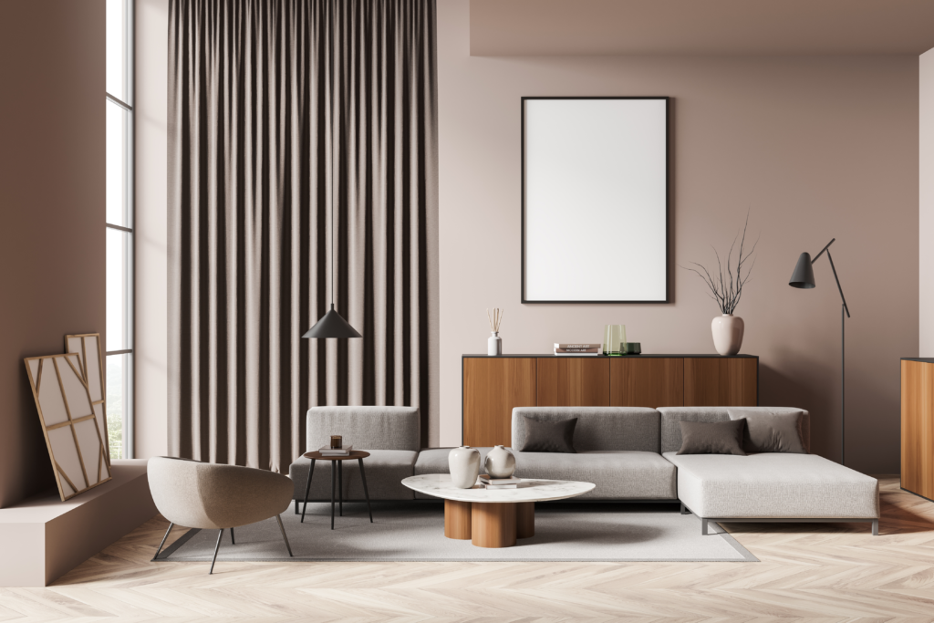Elegant curtains and interior by Quantum 1